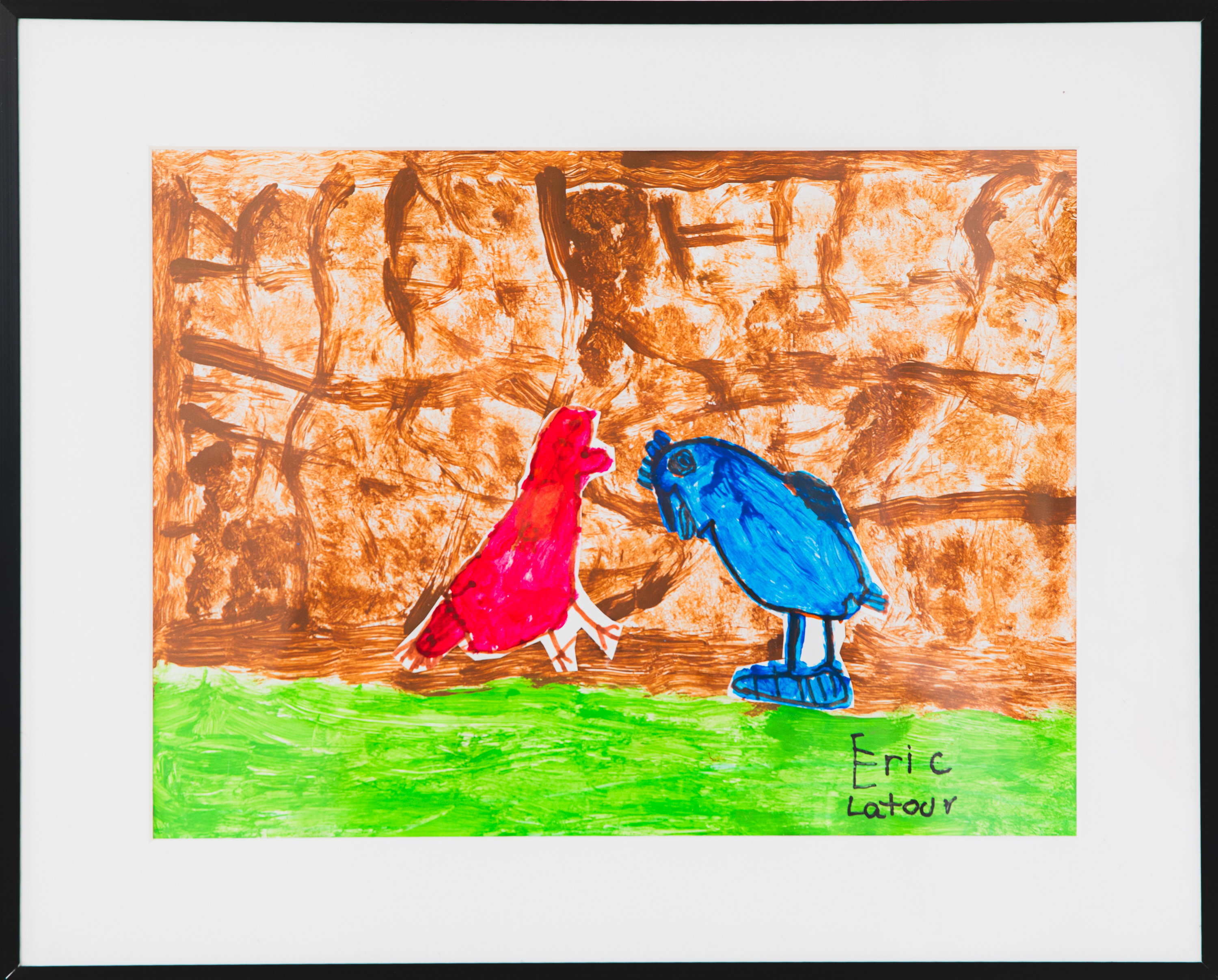 Rosette rencontre son ami le perroquet punk