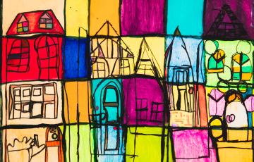 Maisons une à côté de l'autre...