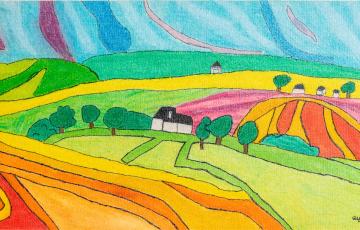 Paysage en couleur