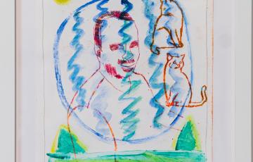 Éric et ses deux chats